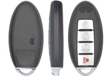 Infiniti Smart Remote Key Shell Cover 4-Button Left Side Battery (1)