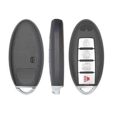 Infiniti Smart Remote Key Shell Cover 4-Button Left Side Battery (1)