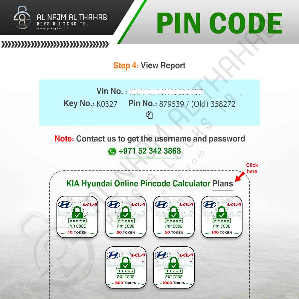 KIA Hyundai Online Pincode Calculator Vin To Pin (3)