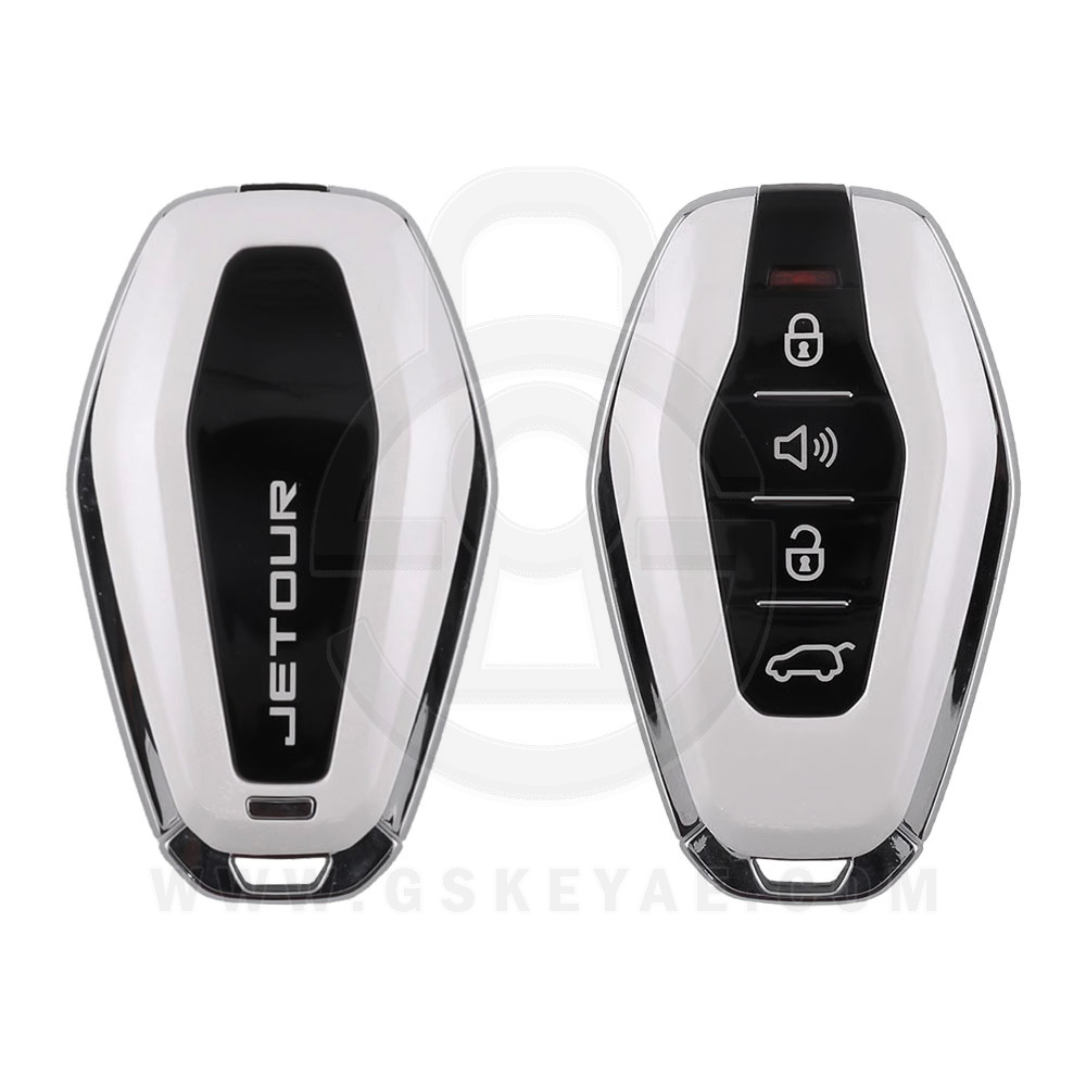 GS-JET-5011-chery-jetour-key-white-id46-1 Chery Jetour X70 X90 X95 Genuine Smart Key Remote 4-Button 433MHz White ID46 Chip (1)