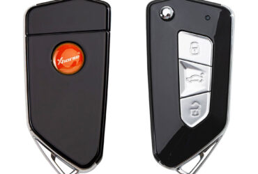 Xhorse XKGA82EN Electroplated Matte 3-Button Universal Wired Remote Key